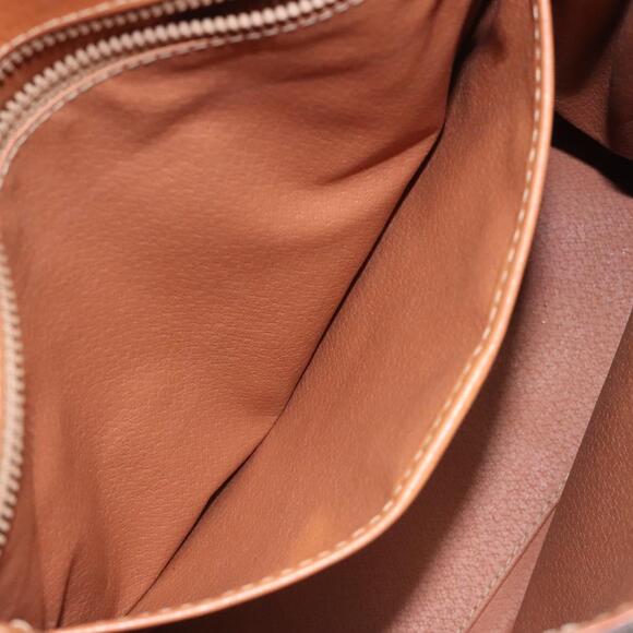 CELINE Macadam Canvas Hand Bag Pvc Leather Brown Gold - Picture 13 of 13